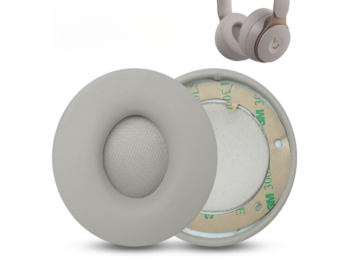 Almohadillas de esponja para Beats Solo Pro (1 par, gris)