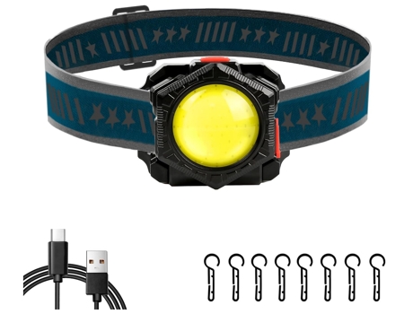 Linterna frontal recargable, faros delanteros superbrillantes de 1000 lúmenes LED recargable para exteriores, linterna frontal impermeable IPX4 CHR...