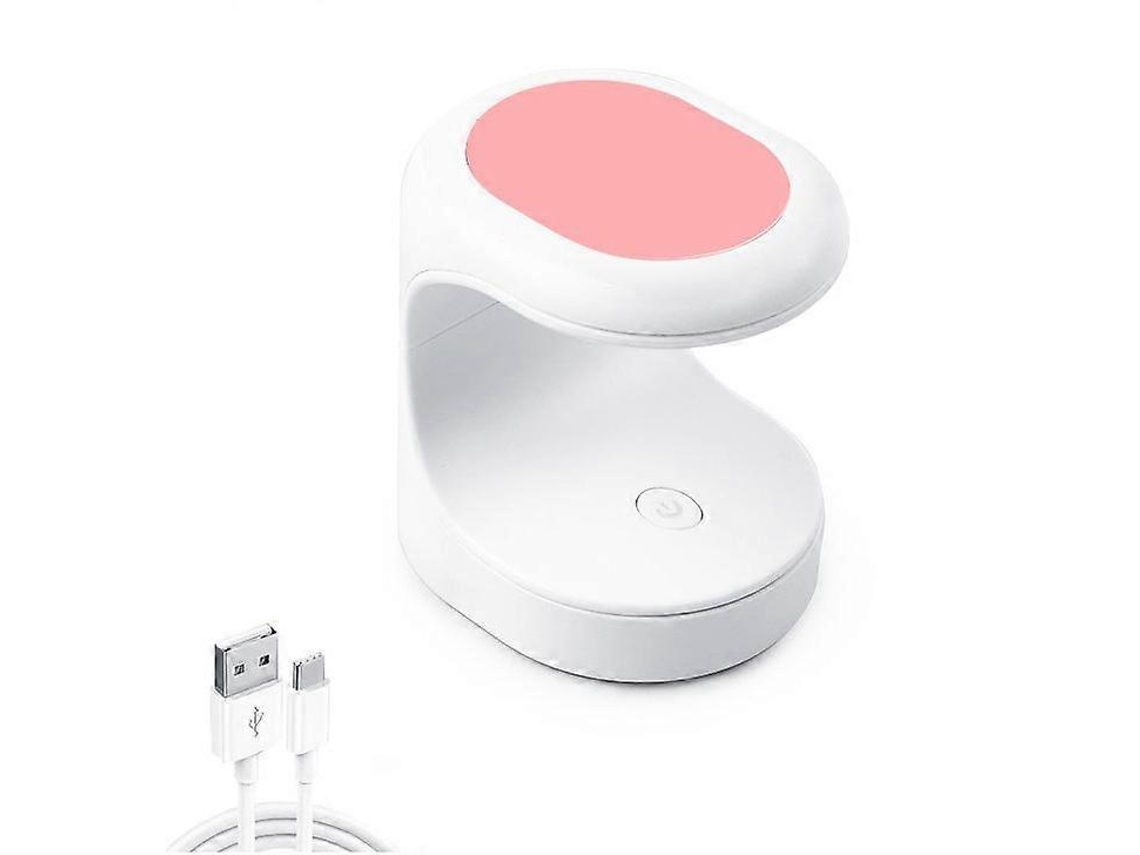 Mini lámpara de uñas UV LED rosa, secador portátil con un dedo y lámpara de curado eléctrica LY EBIKE (no aplicable)