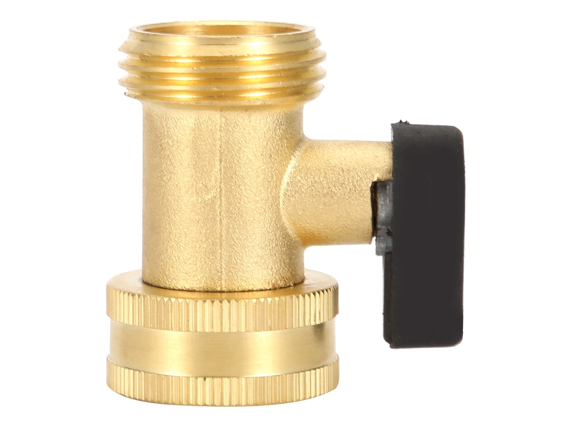 Conector de válvula de bola de latón DN20 3/4 de un solo orificio para jardín