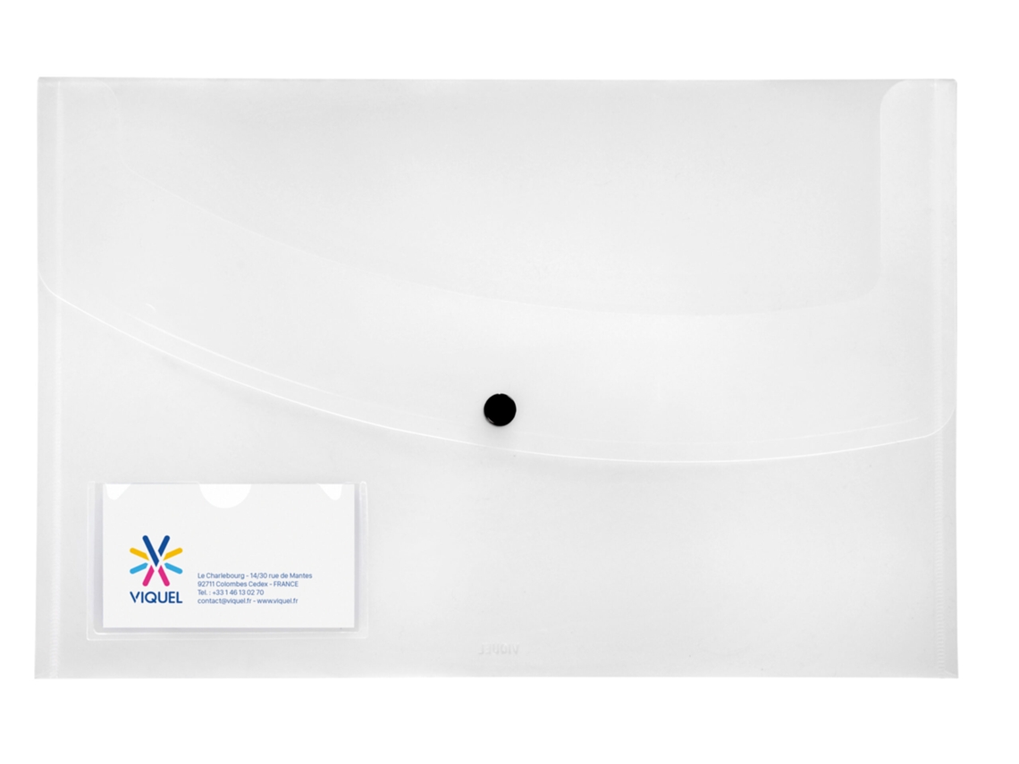 Vicelllass A4 Document Bag Tipo De Tipo Transparente Con Botao 176040