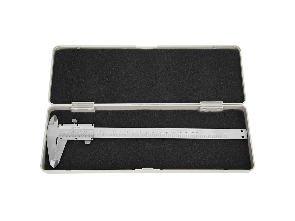 Calibrador Vernier De Acero Al Carbono, Herramienta De Medición De Alta Precisión, 0-200 Mm, Micrómetro Manual