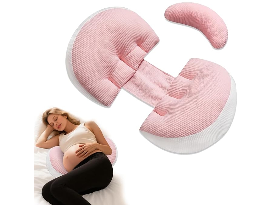 Almohada De Embarazo Henten Home De Espuma Viscoelástica Para Dormir De Lado (rosa)