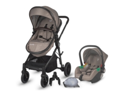 COCCOLLE Aug Dessert Taupe Cochecito de bebé convertible 3 en 1