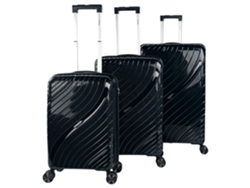 Maleta rígida negra Pp ITACA Danube (48 x 75 x 30 cm, 94 l)