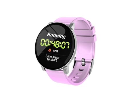 Smartwatch Pronóstico del tiempo femenino Sports Tracker Fitness Monitor Android Smart Purple
