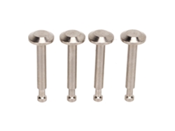 Kit De Pinos De Amortecedor De Aço Ajuste Firme Para Carro Rc Arrma 1/7 1/8 Prata 4pcs