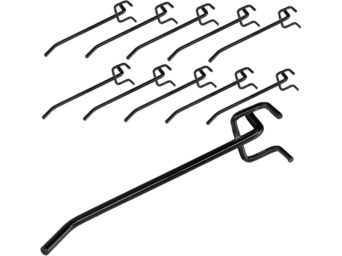 Juego De 30 Ganchos Para Panel Perforado, Herramientas Para Garaje Y Taller, Con Soporte.
