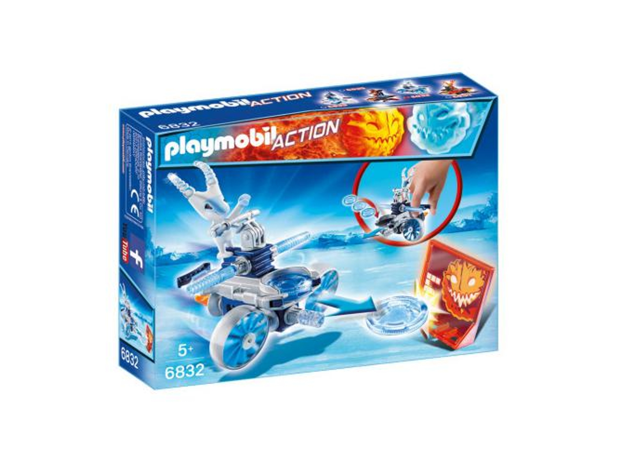 PLAYMOBIL Sports & Action: Robot de hielo con lanzador 6832 (Edad Mínima: 5)