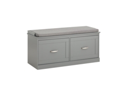 Armarios para Zapatos SOBUY (98 x 37 x 49 cm - MDF - Gris)