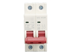 Disyuntor De Circuito Miniatura 2p Dc Dz47s 63z 40a 6000a 1000v Para Equipo Eléctrico