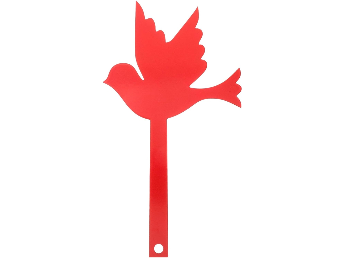 Letrero De Hierro Para Buzón Con Forma De Pájaro, A La Intemperie Y Compacto, Decoración De Metal Rojo Para El Hogar Y
