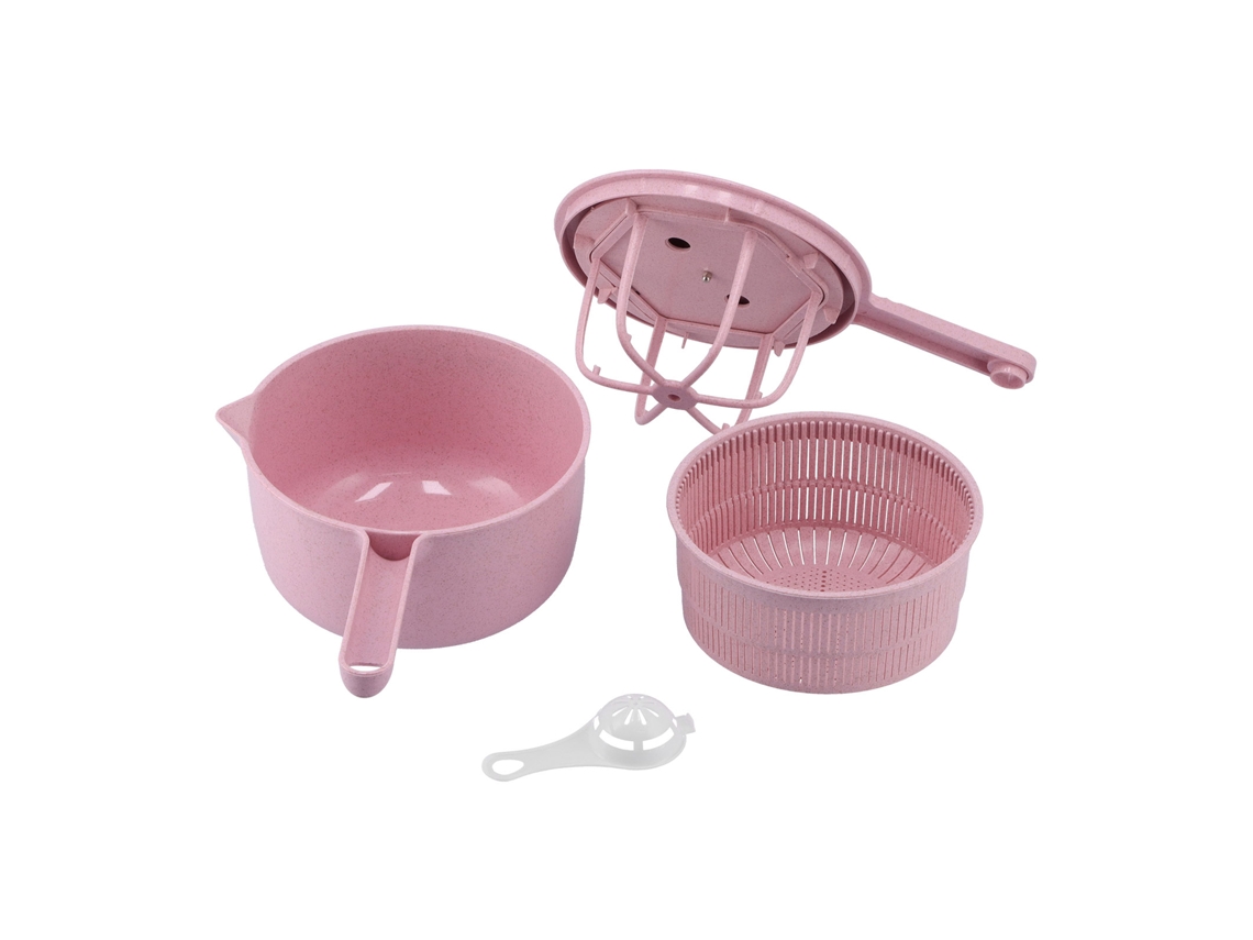 MEOIRUERY Escurridor de Verduras Manual para Cocina, Cesta para Lavado de Verduras y Ensalada