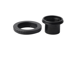 Adaptador para telescopio, anillo adaptador Canon y soporte para telescopio.