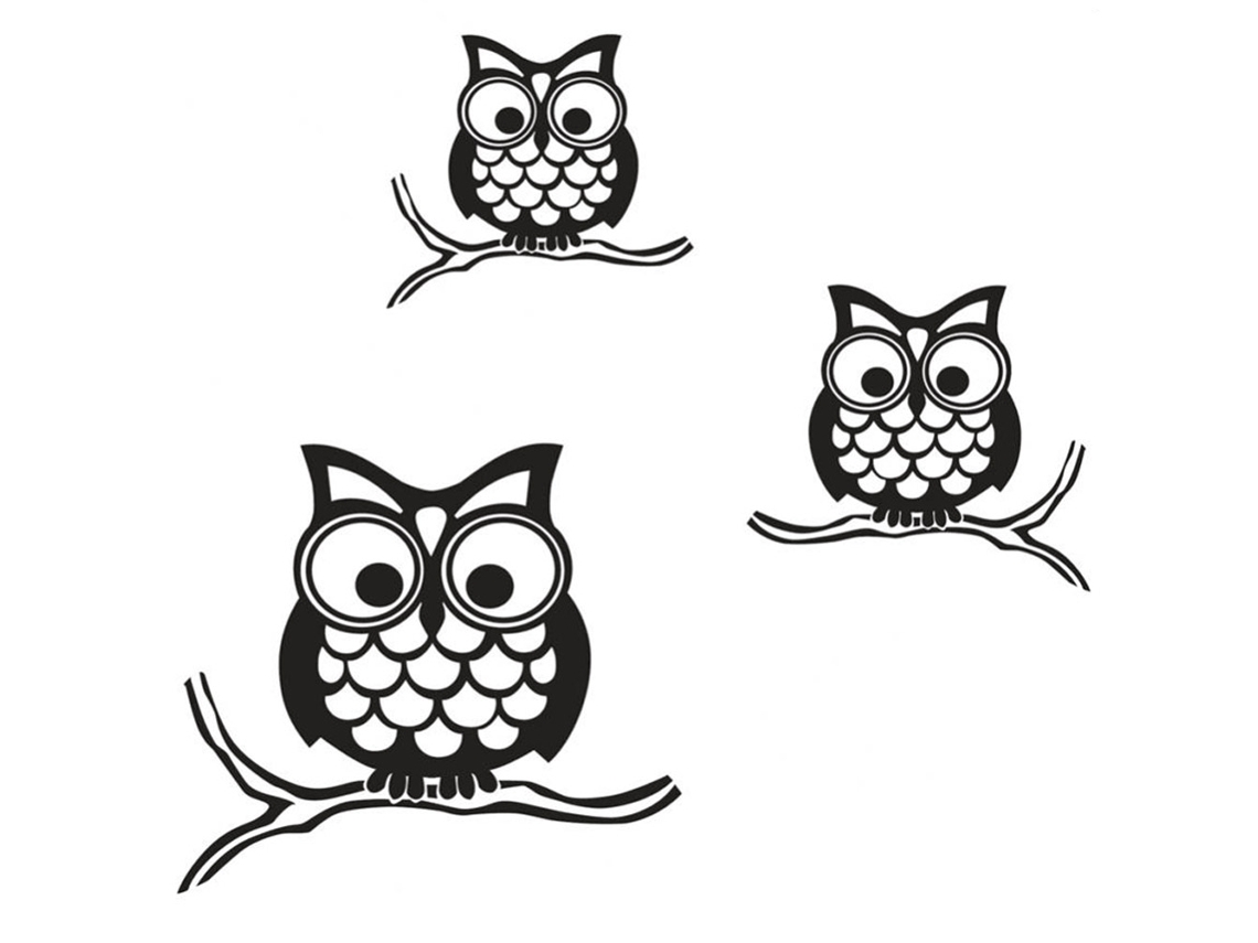 Adhesivo decorativo de animales adorables para la pared del salón o dormitorio.