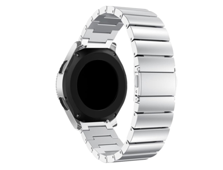 Correa de acero inoxidable con hebilla de mariposa 22mm para Samsung Galaxy Watch 46mm - plata
