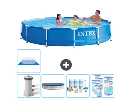 Piscina Tubular INTEX 28212GN-CB15 (6503 L - 366x76cm)