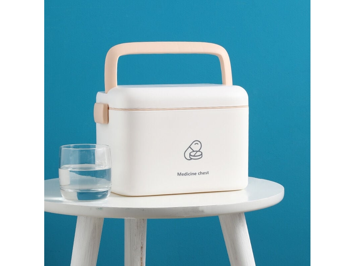 Caja de seguridad para medicamentos con cerradura de combinación, caja de almacenamiento segura para seguridad en el hogar y viajes, estuche organizado