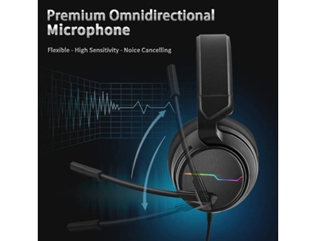 Auriculares Juegos estéreo para Ps4 Ps5 Xbox One S- Over Ear con micrófono con cancelación de ruido