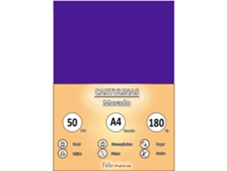 Cardboard 180Gr A4 Purple 50 Hojas