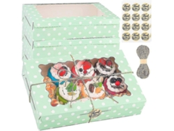Paquete de 15 cajas para pasteles, galletas y otros productos de confitería. Hengjian