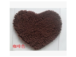 2026-tapete De Baño Corazón Antideslizante Lavable Entrada Salón Sofá Baño 20x24 Pulgadas Marrón