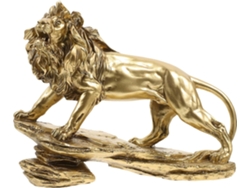Estátua De Leão Em Resina, Pequena, Para Decoração De Mesa E Casa. Ornamento Compacto Feito À Mão. Estatueta De Leão