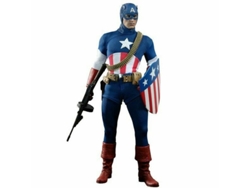 Figura Hot Toys MMS205 - Marvel Comics - Captain America The First Avenger - Captain America Star Spangled Man Version