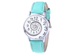 Reloj De Pulsera De Aleación Redondo Analógico De Cuarzo Fashion Para Mujer Y Hombre (menta)