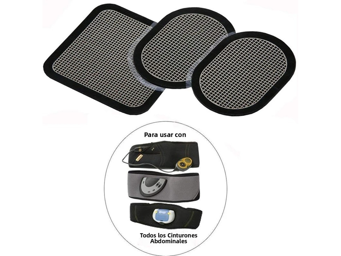 (1 Par) Estimulador Electromuscular Ems, Equipado Con Parches De Acupuntura Y Láminas De Gel De Electrodos.