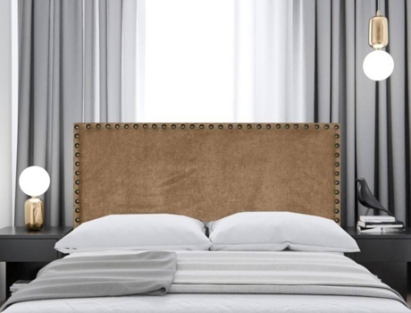 Cabecero DECORQUALITY Madrid (Marrón - Tejido Antimanchas - 105 x 70 cm)