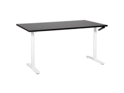 Escritorio para usar de pie o sentado BELIANI Destinas de Tablero de fibra Negro 160x72x119