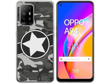 Carcasa Oppo A94 5G TUMUNDOSMARTPHONE Camuflaje 02 Multicolor