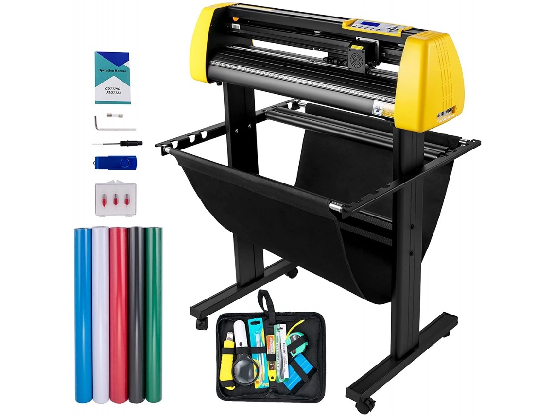 Plotter de corte de vinilo de 870 mm con cámara, pantalla LCD y corte preciso Tekmaquinas