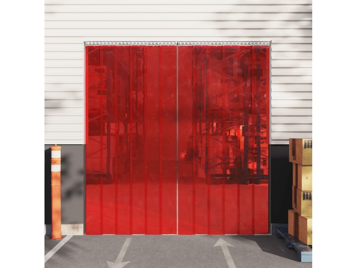 Cortina Lovely Home Tira Puertas Mm Rojo (1)