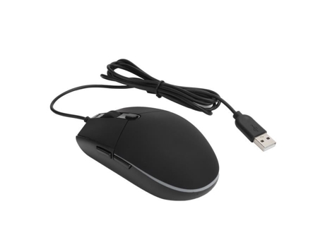 HURRISE Ratón óptico para juegos con cable, ratón de escritorio para ordenador portátil