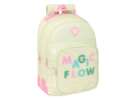 Mochila de La Escuela Glow Lab Flow Magic Beige 32 x 42 x 15 cm