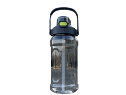 Botella De Agua Deportiva De 2000 Ml Con Pajita Antigoteo, Alta Capacidad, Plástico Pc, Para Gimnasio Y Actividades Al Aire Libre.
