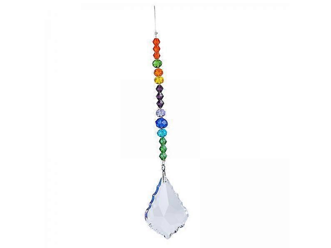 2 adornos colgantes de cristal arcoíris para candelabro