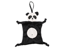 Manta De Seguridad Para Bebé Y Niño Con Peluche De Animal (panda) Toalla Suave De Algodón Para Apaciguar Bebés