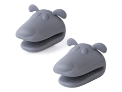 2026da-guantes De Horno Mini Silicona Sin Bpa Resistente Al Calor 220°f Lavavajillas 2 Piezas Gris