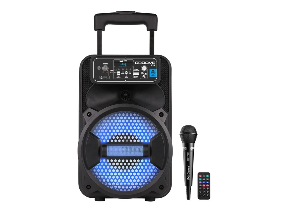 Altavoz Portatil Con Microfono Y Control Remoto Groove (8 años)