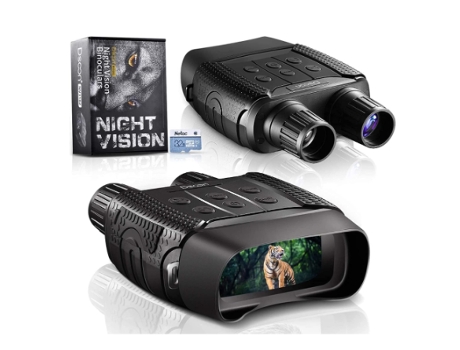 Binoculares para Cazar en la Oscuridad Gafas Infrarrojas Digitales 100% Militares para Ver en la Oscuridad con Pantalla LCD 2 31 Negro BISBISOUS