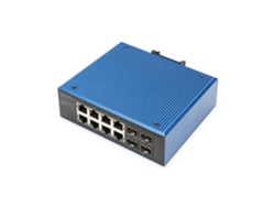 Conmutador Gigabit Ethernet industrial de 8 puertos DIGITUS