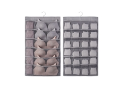 Organizador Ropa Interior Colgante Sujetadores Joyas MEOIRUERY Gris (48x19x2cm)