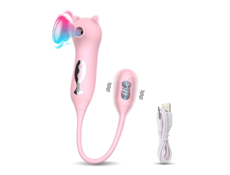Vibrador de succión multifrecuencia, huevo saltador para mujer (rosa) YIZHOOD