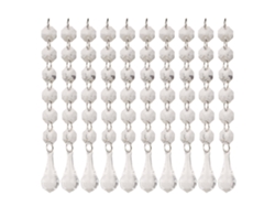 10 Piezas De Colgantes De Diamantes Acrílicos Para Decoración De Bodas, Decoración Colgante De Cristal (f)