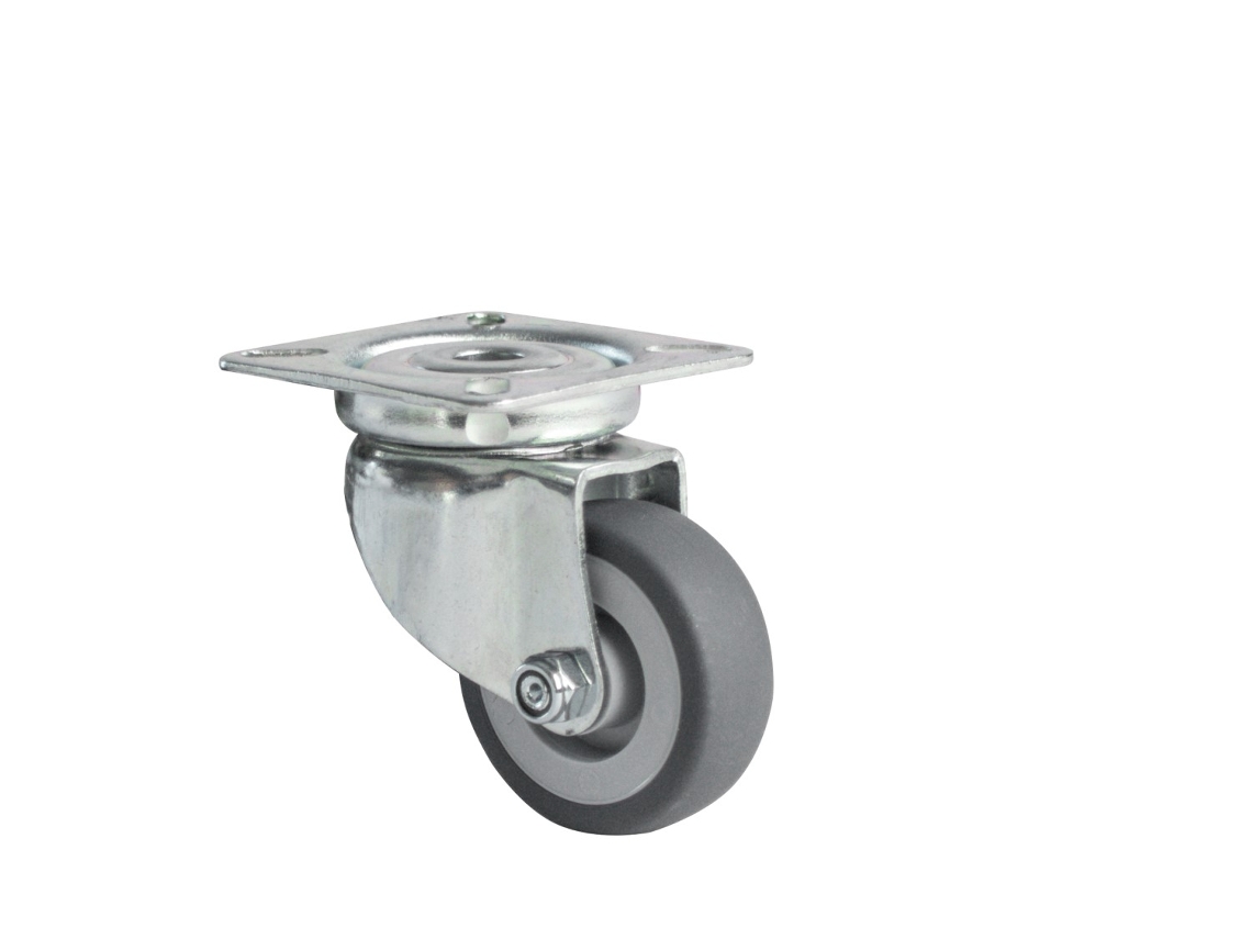 Ruedas Giratorias De Goma 50mm Con Placa Por Pieza WOVAR