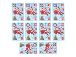 Baok-10 Pegatinas decorativas navideñas para hombres, pegatinas autoadhesivas para pared, decoraciones para el hogar y fiestas.