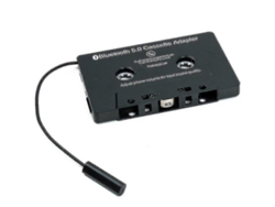 Adaptador auxiliar Bluetooth 5.0 para reproductores de casetes de audio para coche, receptores auxiliares y reproductores de casetes de sobremesa.